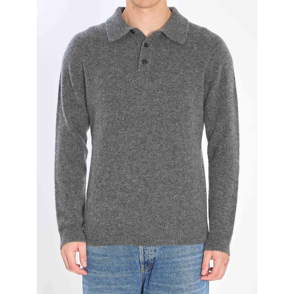 Roberto Collina Men Cashmere Blend Polo Shirt